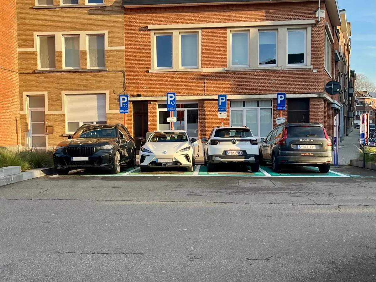 Voitures stationnées en Belgique